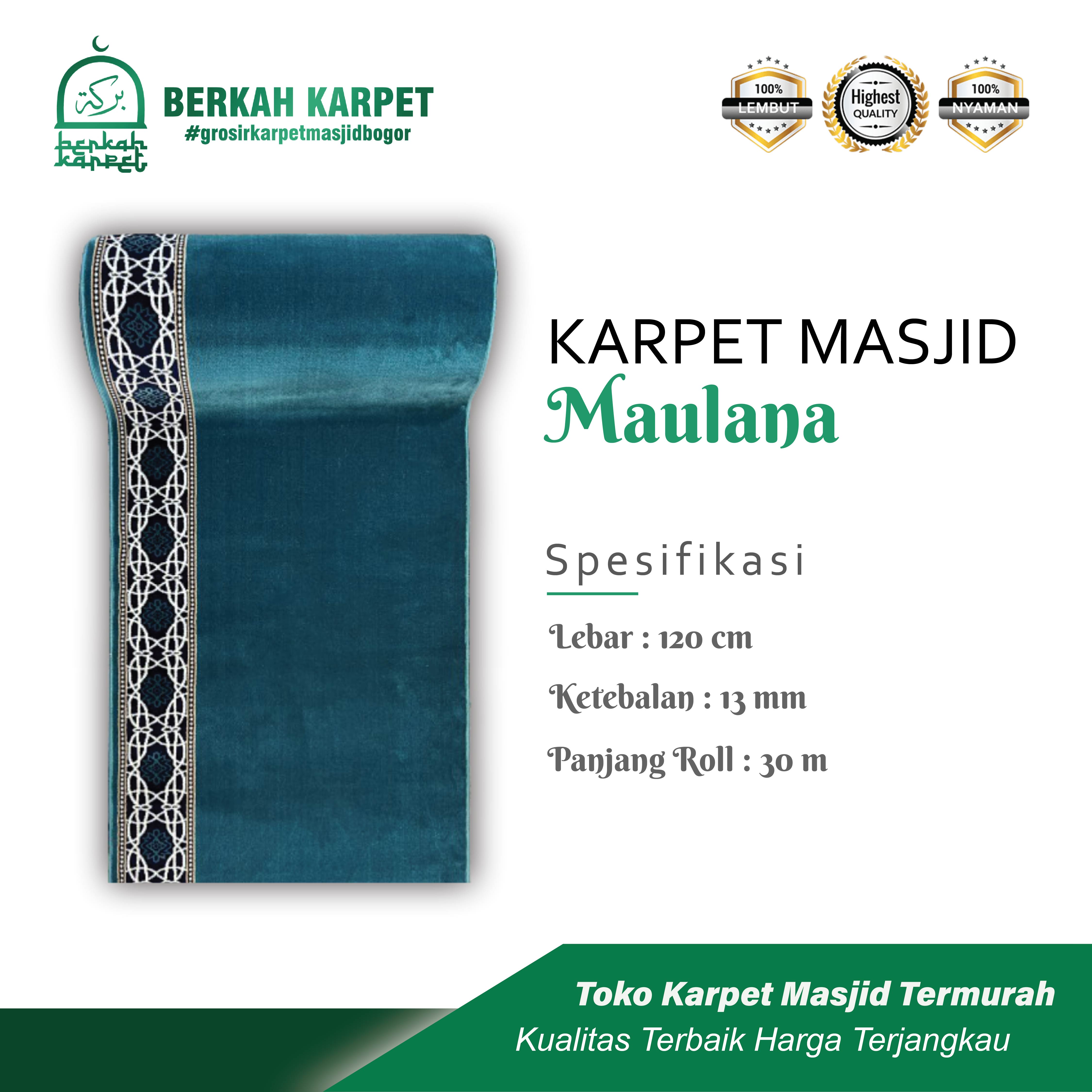 MAULANA KARPET MASJID METERAN SEMI TURKI